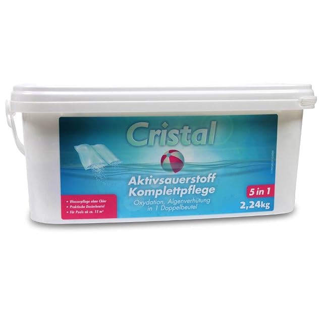 Granulado de oxígeno activo Cristal 5 en 1 en sobres bicompartimentados predosificados