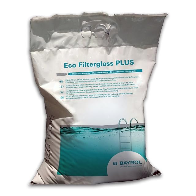 Duraol ECO Filterglass, veinticinco kilogramos de vidrio filtrante reciclado de 0,3 a 1,0 milímetros