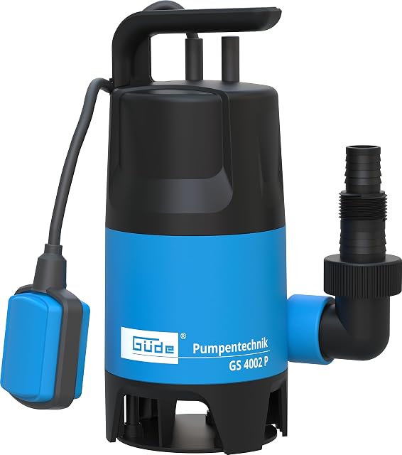 Bomba sumergible para aguas sucias Güde GS 4002 P, con interruptor de flotador ajustable