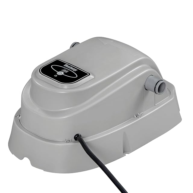Calentador de piscina Bestway con panel de mando digital táctil, suministrado con una manguera de 32 mm y abrazaderas