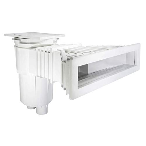 Skimmer empotrado Fluidra AstralPool con tapa cuadrada, dimensionado para una pared de piscina de hormigón