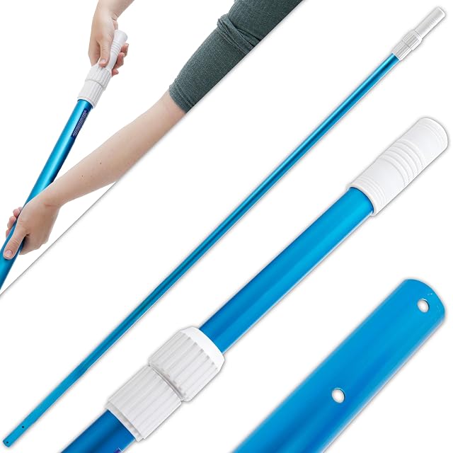 Pértiga telescópica de piscina de aluminio Hecht extendida a 3,6 metros