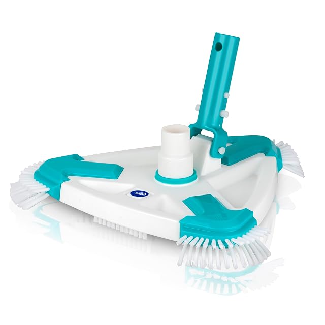 Cabezal limpiador de piscina triangular Gre 40016N con cepillo giratorio