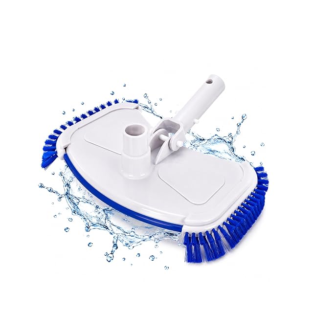 Limpiafondos manual de piscina HAF Deluxe con cepillos laterales e inferiores