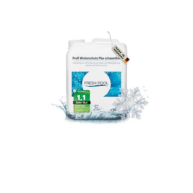 Garrafa de cinco litros de producto de invernaje Fresh-Pool Profi Winterschutz Plus