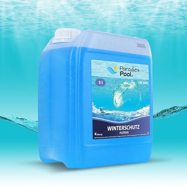 Garrafa de cinco litros de producto de protección de invierno sin espuma Paradies Pool