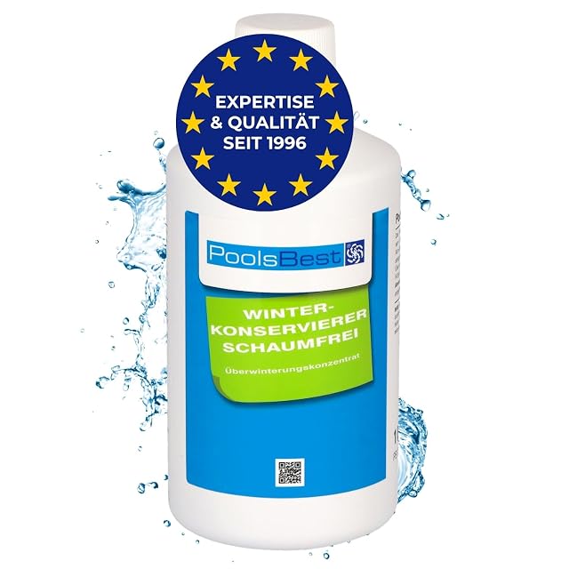 Botella de un litro de concentrado de invernaje para piscinas PoolsBest